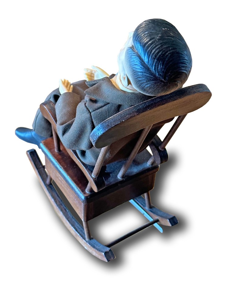 JFK ASSASSINATION – 1963 KAMAR JFK MUSICAL ROCKING CHAIR WITH ORIG BOX ...