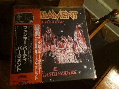 PARLIAMENT   Funkentelechy vs. Placebo.. 1977 FUNK SOUL Japan Promo Poster Comic