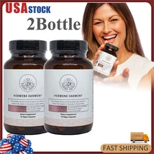 2 PACK Happy Mammoth Hormone Harmony Natural Hormonal Support for Women 72 Caps