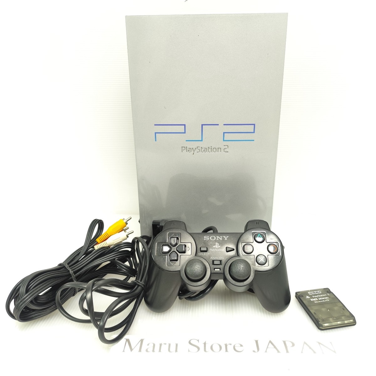 SONY PS2 Fat Game Console and Controller SCPH-39000 Silver Region