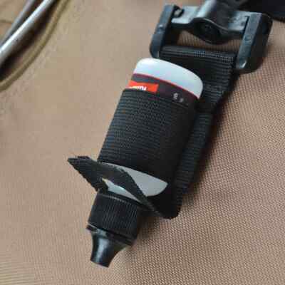 Perfect Hatch Fly Fishing Floatant Bottle Holder  Caddy Nylon with Snap Hook