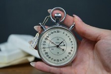 Stopwatch Slava, Vintage Stopwatch, Mechanical Stopwatch, USSR chronometer, 1970