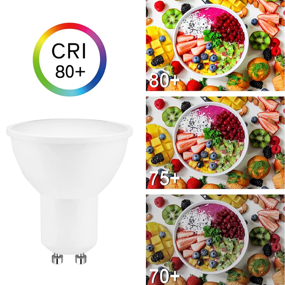 10/100x GU10 LED Birne Leuchtmittel Strahler Kaltweiß Warmweiß Glühbirne 5W 7W - Bild 4 von 4