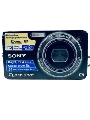Sony Cyber-shot DSC-WX1 10.2MP Digital Camera - Black - Parts/Repair Only TT109