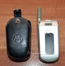 Vintage Handy Mobiltelefon Motorola Klapphandy incl. Gürteltasche
