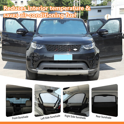 8PCS Front Side Rear Window Privacy Sunshade For Land Rover Discovery 5 Full Set