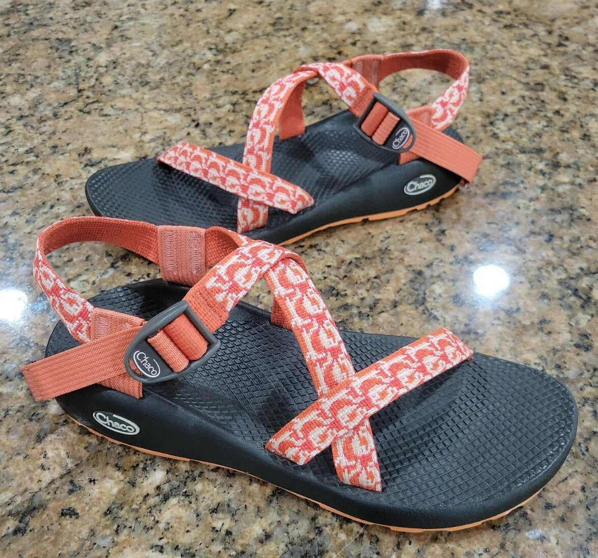 Chaco Z 1 Classic Water Athletic Sandals Orange White J105420