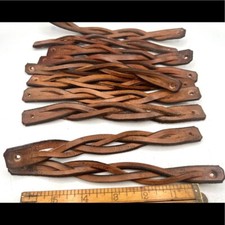10 genuine leather bracelet blanks unfinished leatherwork braided wrap crafts