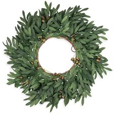 24 inch Olive Wreaths for Front Door, Artificial Large Spring Summer All Seas...