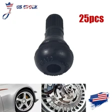 25Pcs TR412 Tubeless Tire Valve Stems Stubby for ATV, Lawn Mower, Etc. TR 412