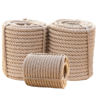 Twisted Manila 4 Strand Natural Fiber Cord Ropes Landscape Fitness Dock ...