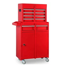 ROAD DAWG Torin Rolling Garage Workshop Organizer: Detachable 4 Drawer Tool C...