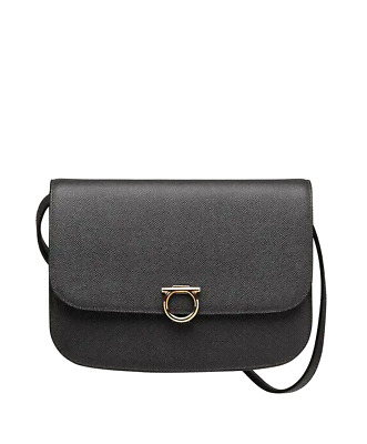 Salvatore Ferragamo $1250 Gancini Rounded Flap Saddle Salvatore Ferragamo $1250 Gancini Rounded Flap Saddle