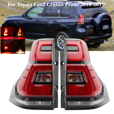 Pair Rear Tail Lights Brake Lamps For Toyota Land Cruiser Prado