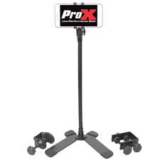 PROX DJ Mobi-Buddy Hands-Free Mobile Device Gooseneck Clip Table Top Kit +Case