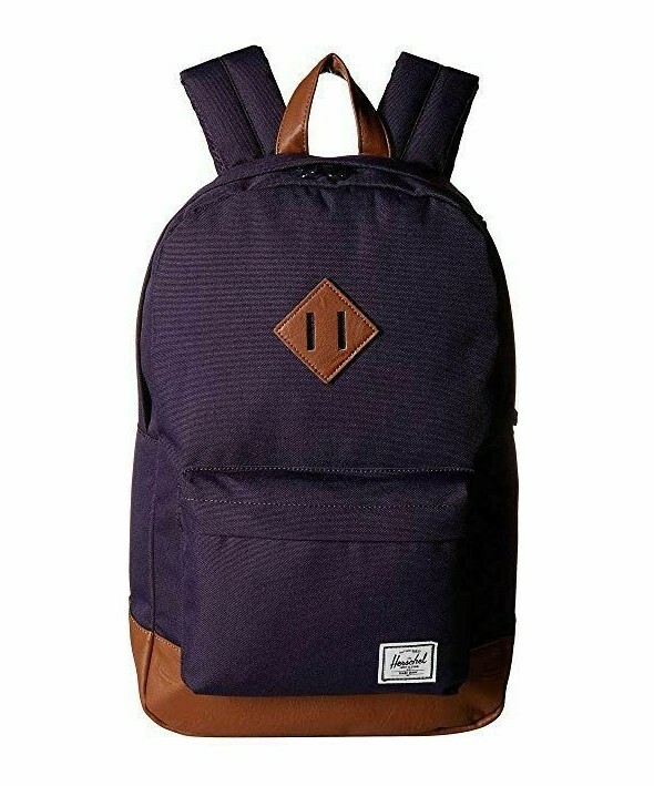 herschel leather backpack