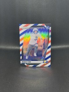 2024 Prizm Football Red White Blue Prizm RWB Rookie Braden Fiske #310 RC