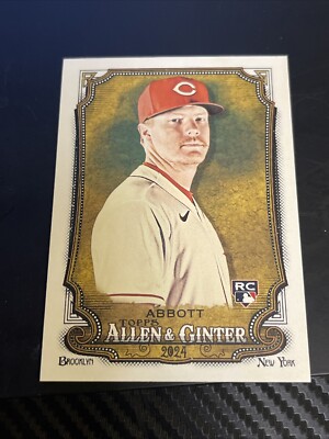 2024 Topps Allen & Ginter # 32 Andrew Abbott Rookie Cincinnati Reds