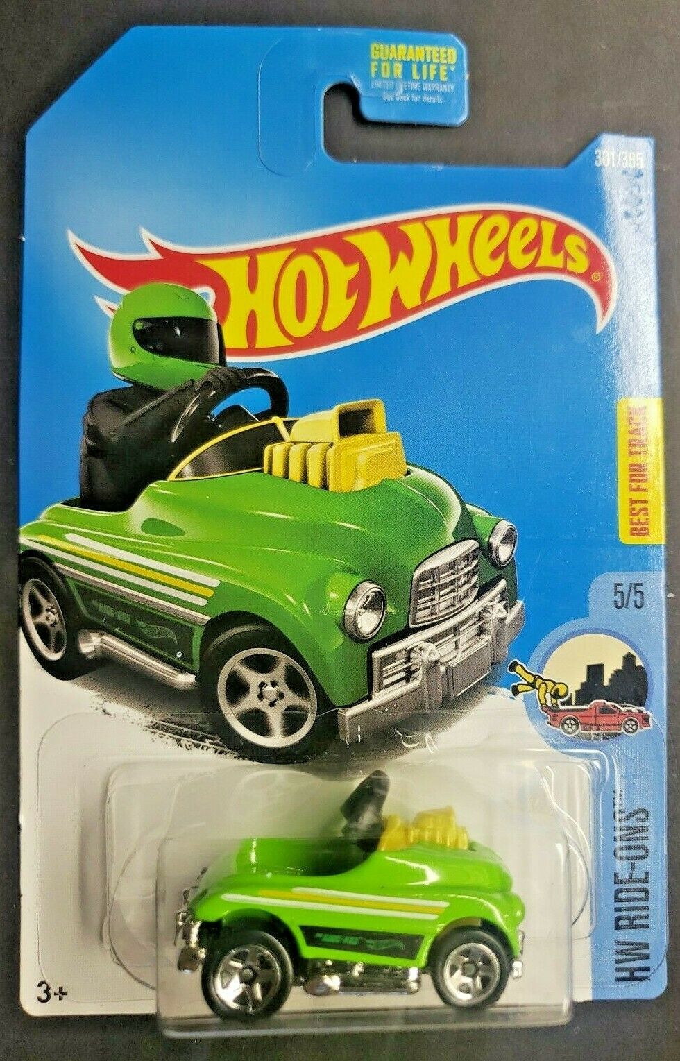 2016 Hot Wheels Pedal Driver 5/5 Green HW Ride-Ons HW15