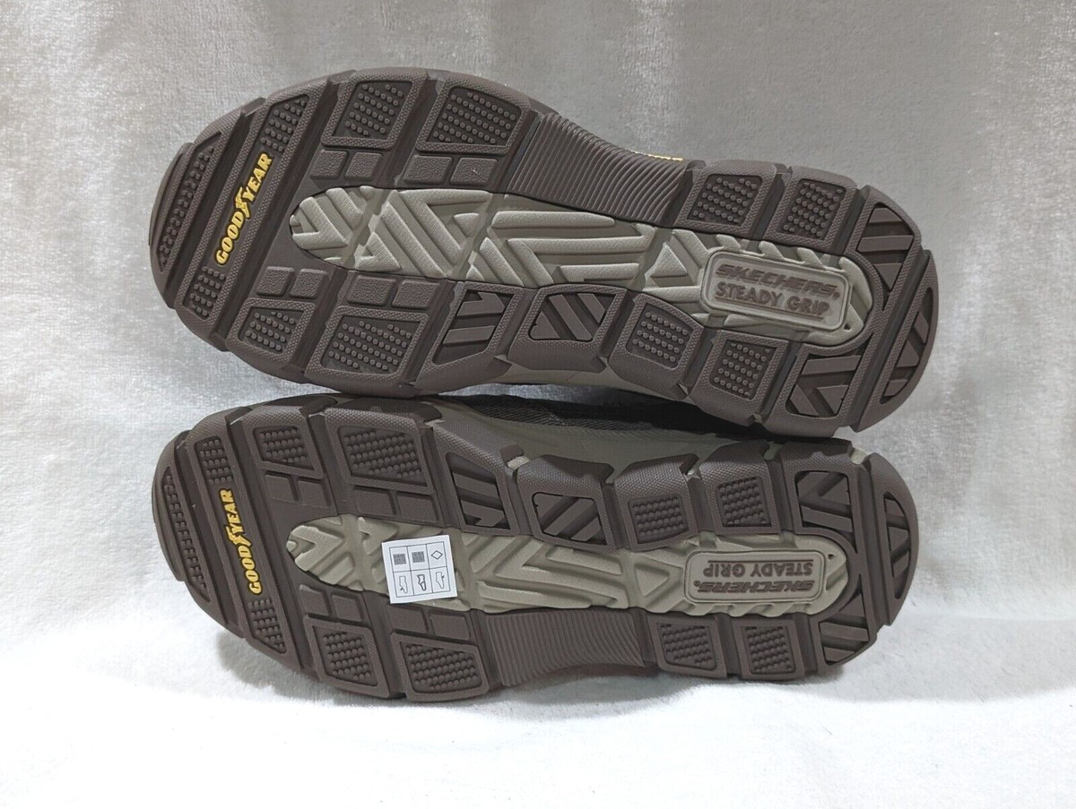 Skechers Men's Relaxed Fit Respected Fallston Taupe Slip-On Shoes