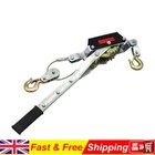 UK 4 Ton Dual Gear Power Puller Heavy Duty 2 Hook Cable Puller Hand Winch Turfer