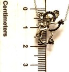10k white gold .05ct black diamond Koala bear baby pendant necklace 2.6g  — photo 5
