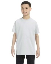 5 Pack Of Gildan G500B Youth Solid Heavy Cotton Tee Plain Blank Casual T-Shirt