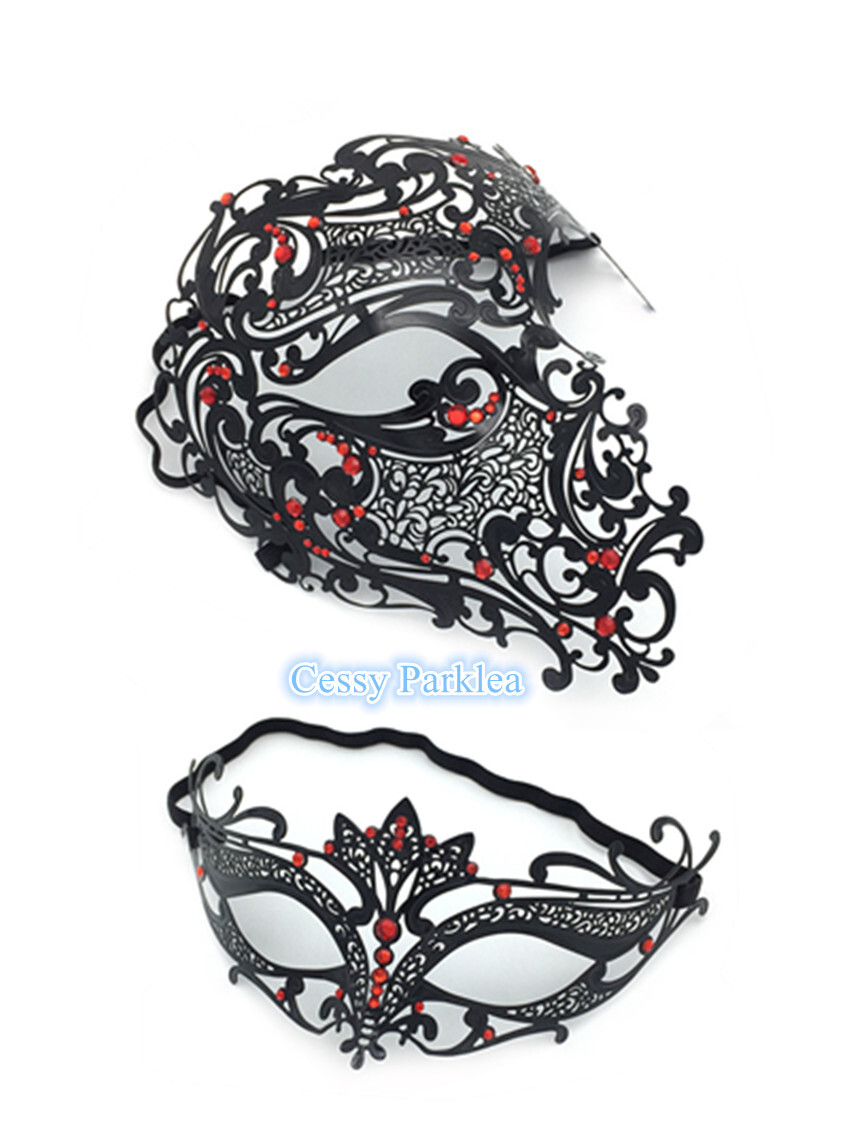 S-A11 Luxury Couples Vampire Metal Venetian Party Masquerade Masks