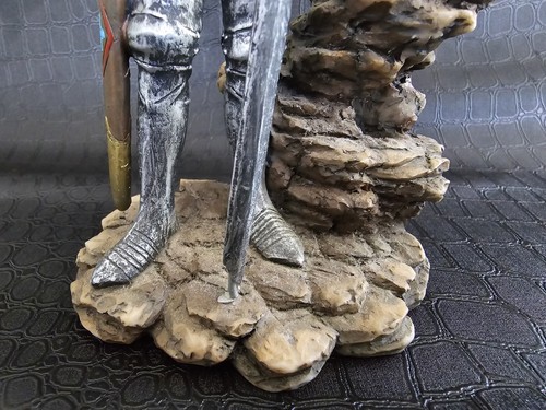 Medieval Knight Statue For a Letter Opening Sword Holder Approximately 7" Tall - Picture 5 of 9