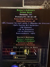 Diablo 2 Resurrected ✅✶Ondal's Almighty✶✅ Set Spired Helm D2R PC