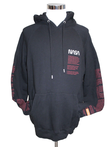 Felpa con cappuccio Heron Preston Nasa Collaboration Limited nera uomo S Portogallo autentica - Foto 1 di 11