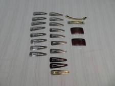 Vintage GOODY Snap Metal Hair Clips  Barrettes Lot 22 Various U1