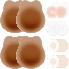 Ultra-Thin Adhesive Bras Invisible Strapless Bra for Women Reusable Silicone