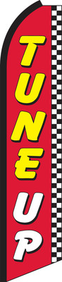Tune Up Swooper Flag Feather Super Bow Banner