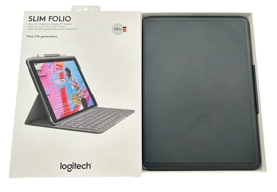 Logitech Slim Folio für iPad 10,2 Zoll (7. Gen, 8. Gen, 9. Gen.) Hülle BL, OVP! - Bild 3 von 4