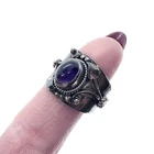 Vintage Amethyst Sterling Silver Ring Size 9
