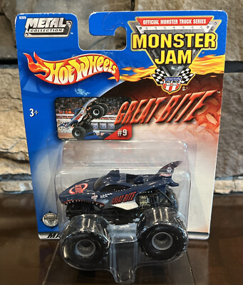 Hot Wheels Monster Jam Metal Collection Great Bite #9 2002 1:64 Diecast Truck