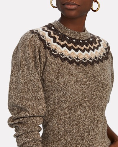 Frame Fair Isle Crew Sweater