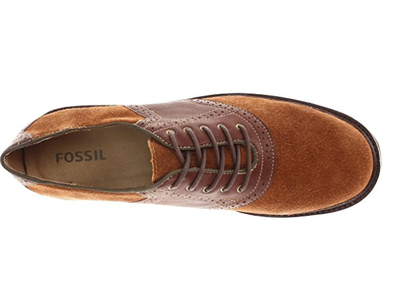 Fossil Springfield Oxford Mahogany Suede with Leather Finish  display picture 1