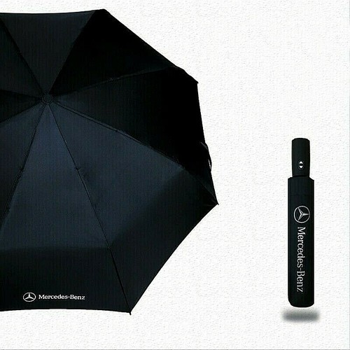 Paraguas automático original plegable compacto para lluvia a prueba de viento Mercedes-Benz con | eBay