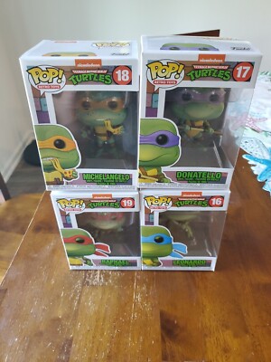 Funko POP! Retro Toys Teenage Mutant Ninja Turtles #16 #17 #18 #19 Set of 4 NEW
