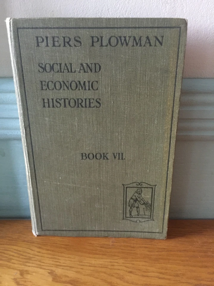 Piers Plowman Book  – 1927 British History – Niemeyer & Spalding – Illustrated - Image 2 of 4