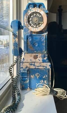 Automatic Electric Company Vintage 3-Slot Coin Rotary Pay Phone (NO KEYS)