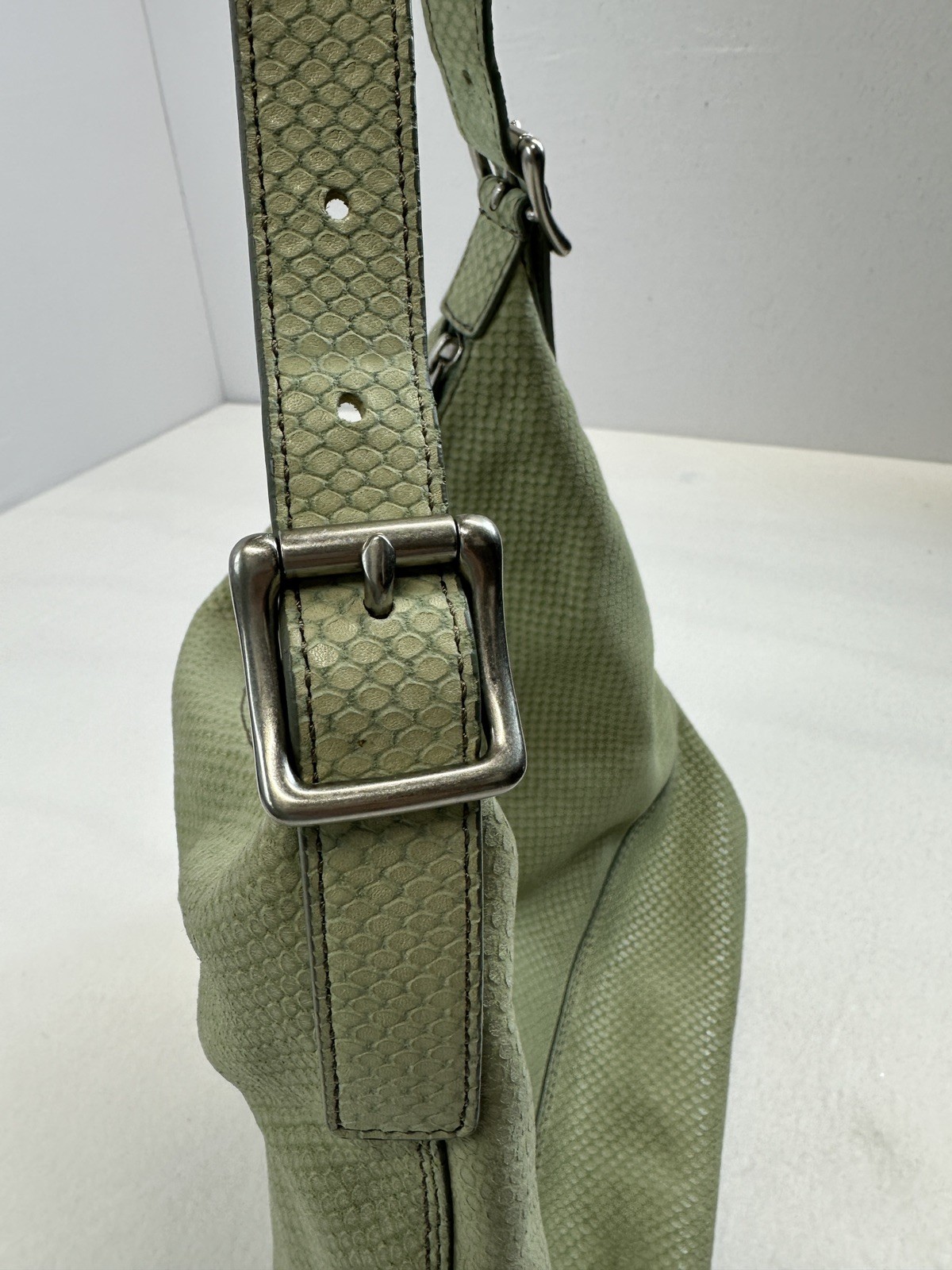 FOSSIL LONG LIVE  python embossed large green lea… - image 10