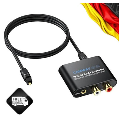 DA converter, CAMWAY 192kHz DAC Digital to Analog Converter Audio Converter, SPD