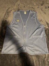 Walmart  Happy to Help  Navy Zip-Front Vest Unisex L/G Polyester Uniform