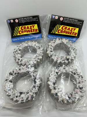 Crazy Crawler CYC120 Xtreme Plus 1.9 Laserfoam 3.62  X 1.18  . Set Of 4
