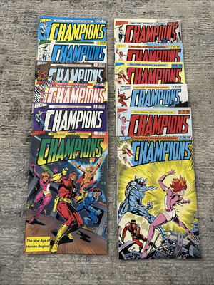 Champions #1-12  complete series based on RPG - Hero Comics