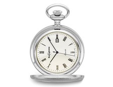 Swingtime Chrome Finished Brass Pocket Watch 48mm 