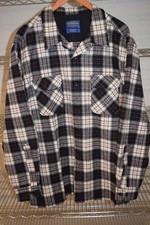 Pendleton 100 Virgin Wool Loop Collar EUC Men's XL Button Shirt Handsome Plaid